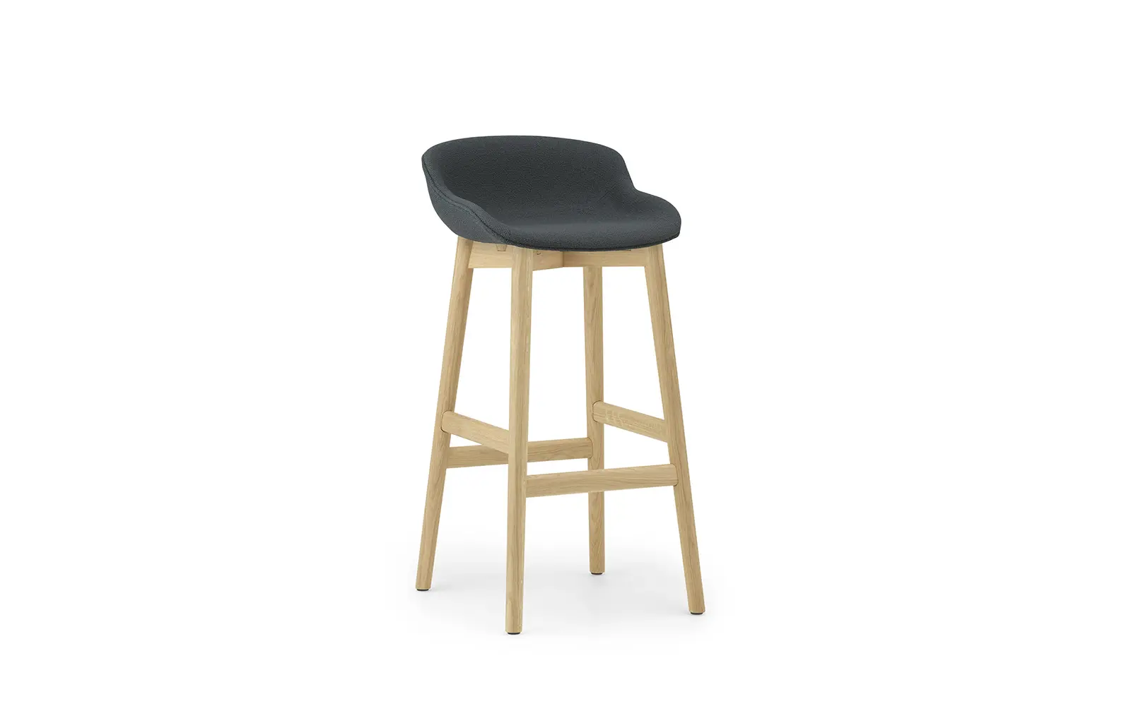Normann Copenhagen Hyg Barhocker 75 cm Vollpolster Eiche/Yoredale