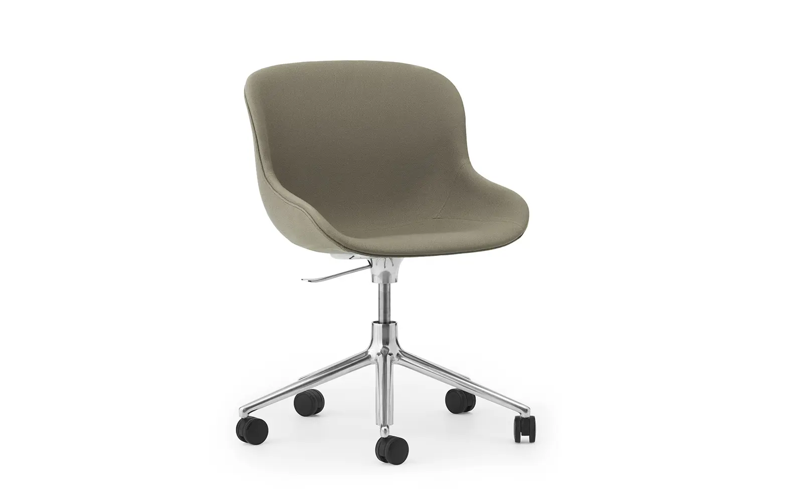 Normann Copenhagen Hyg Chair Swivel 5W Gaslift Full Upholstery aluminum Aquarius