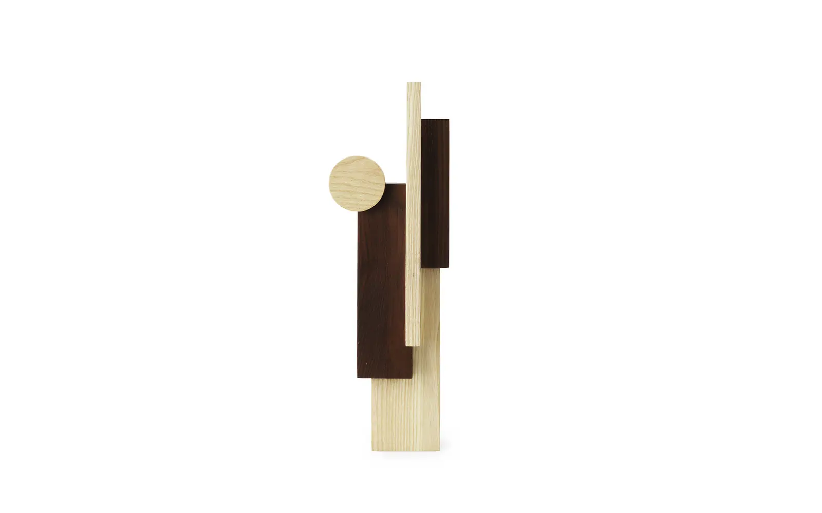 Normann Copenhagen Join Skulptur Groß Esche und verkohlte Esche