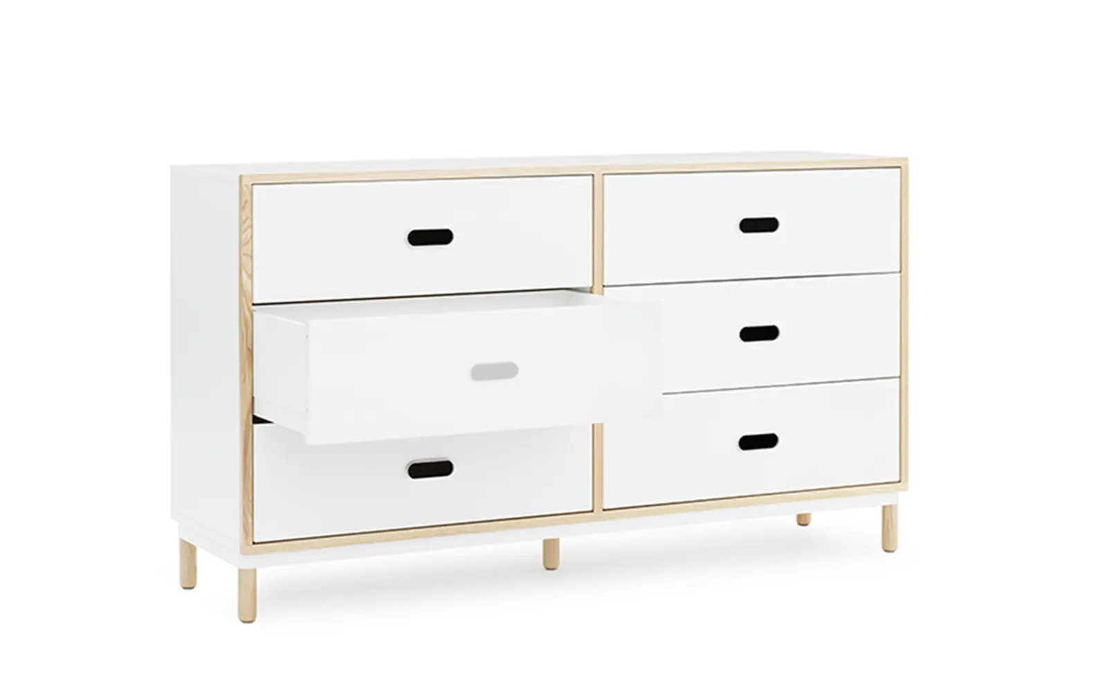 Normann Copenhagen Kabino Kommode mit sechs Schubladen Weiß – Bild 2