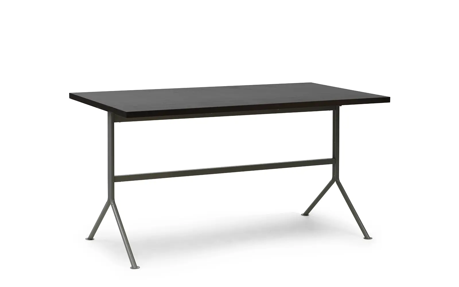 Normann Copenhagen Kip Schreibtisch Grau Stahl Dunkelbraun