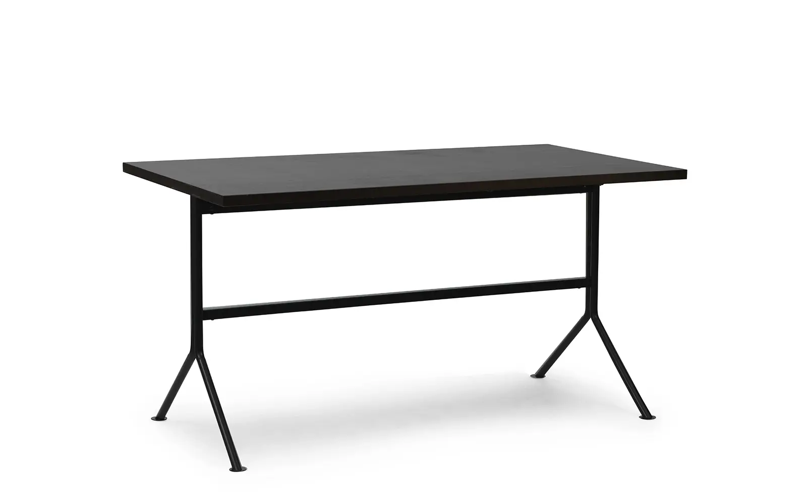 Normann Copenhagen Kip Schreibtisch Schwarz Stahl Dunkelbraun