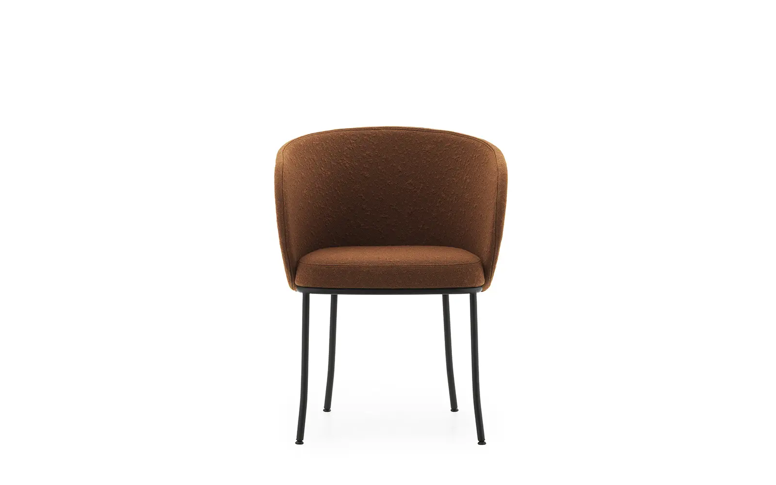 Normann Copenhagen Knit Armchair Black Steel Brandy – Bild 2