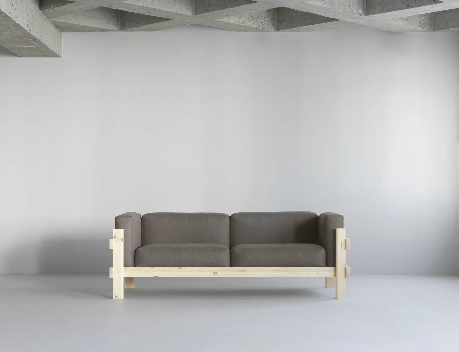 Normann Copenhagen Kube Sofa 3-pers fyrretræ