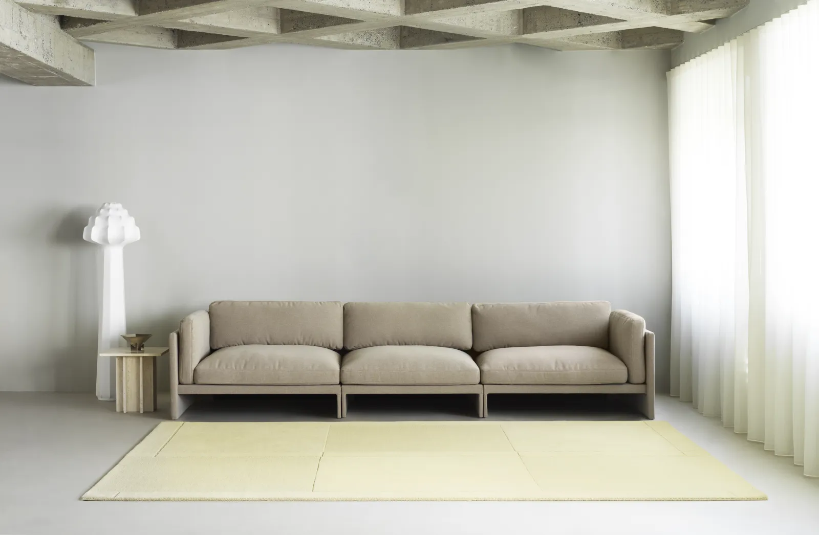 Normann Copenhagen Level Teppich 200x300 cm Hellgelb – Bild 3