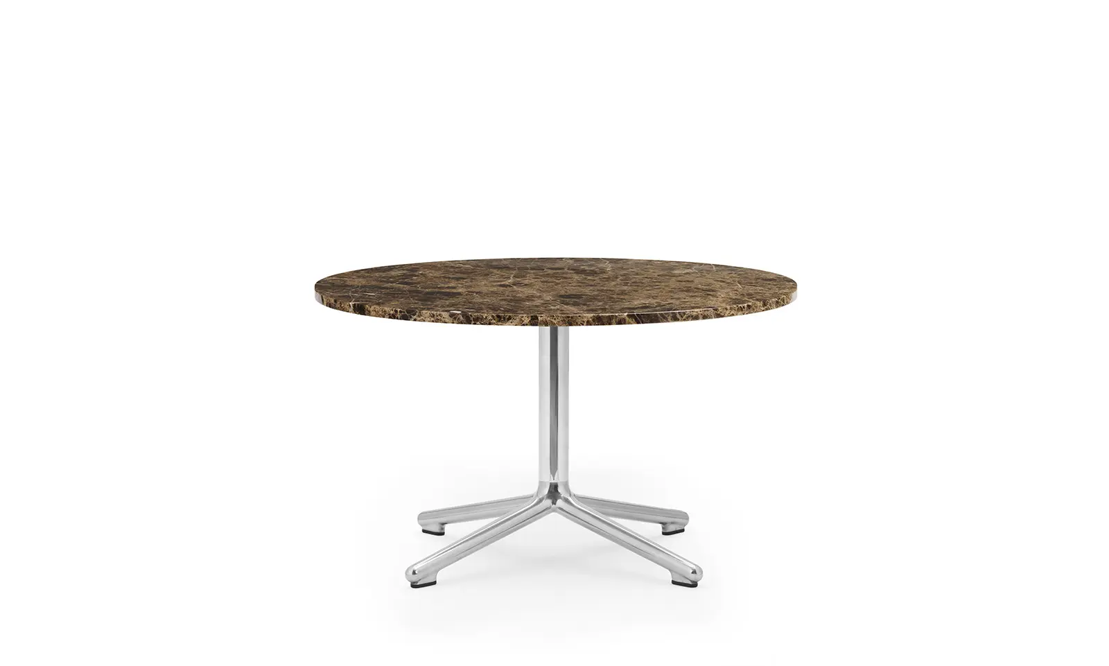 Normann Copenhagen Lunar Couchtisch alu H40 Ø70 cm Marmor Kaffee