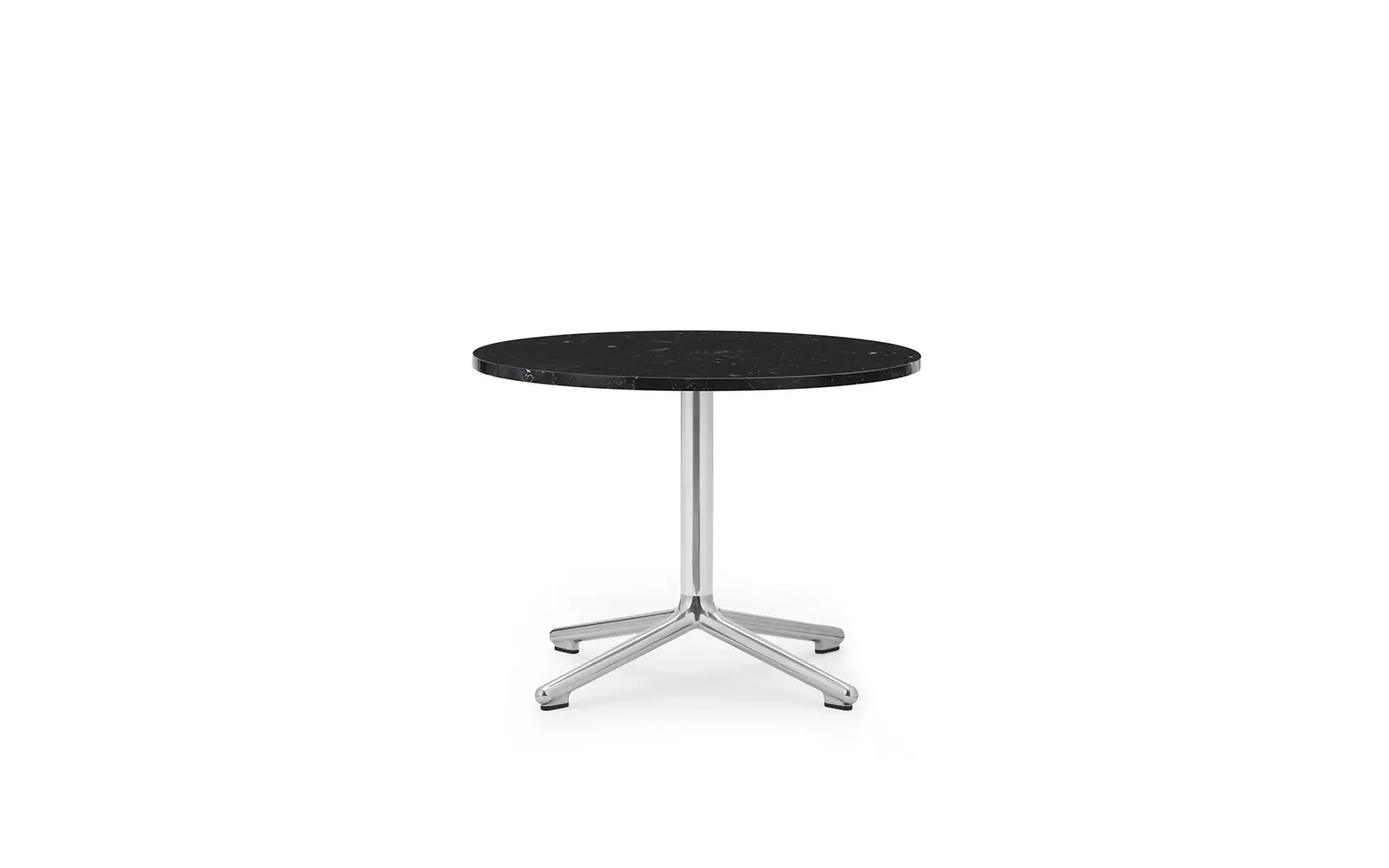 Normann Copenhagen Lunar Couchtisch alu H45 Ø60 cm marmor Schwarz