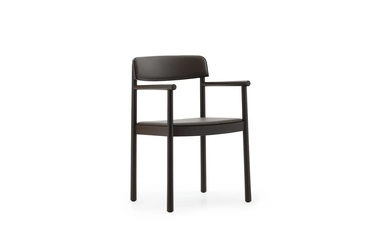 Normann Copenhagen Timb Armchair Upholstery Brown / Ultra Leather -Chocolate