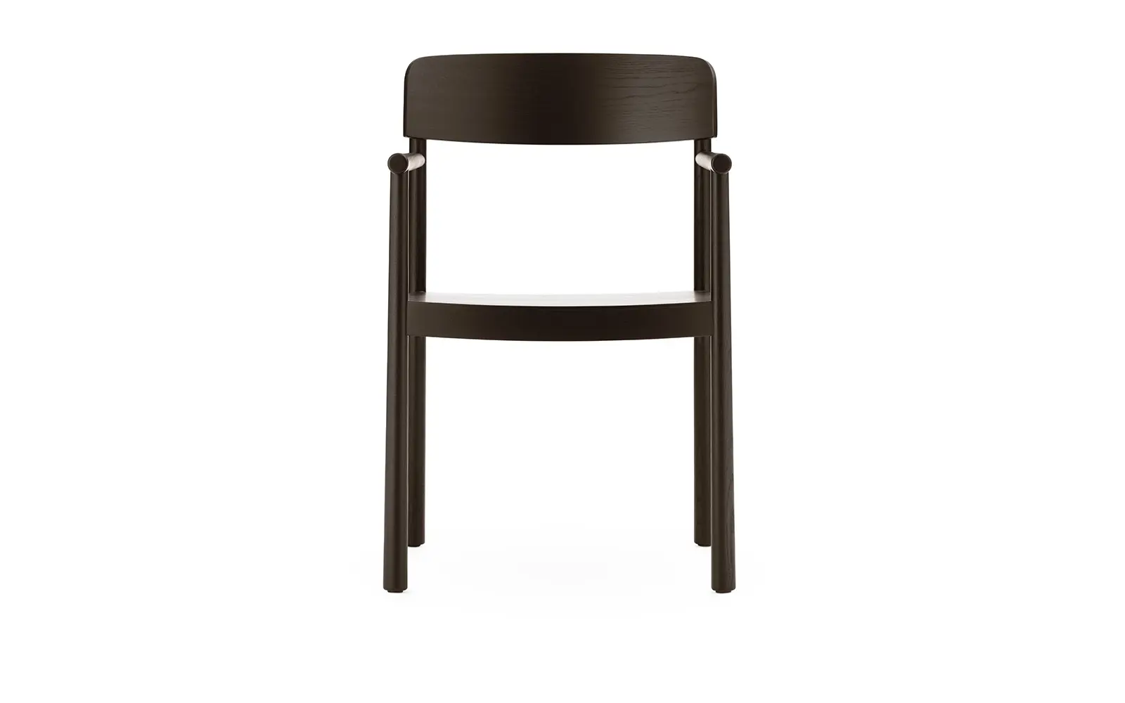 Normann Copenhagen Timb Armstuhl Braun – Bild 2