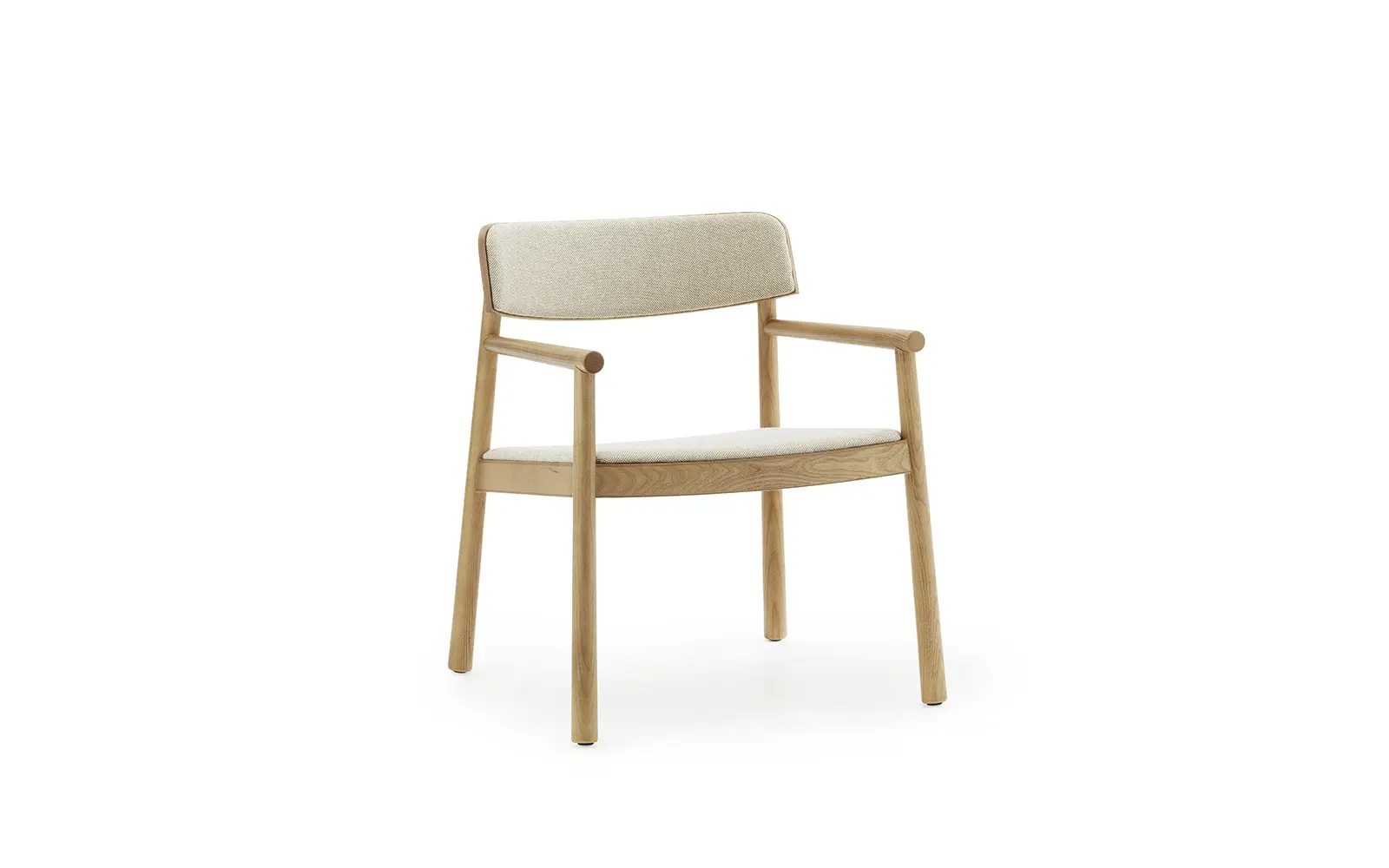 Normann Copenhagen Timb Lounge-Sessel gepolstert Tan / Hallingdal 220