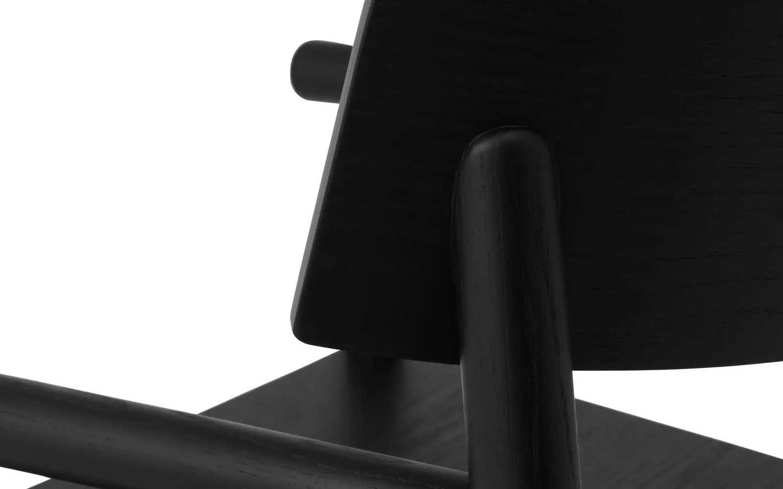 Normann Copenhagen Timb Loungesessel mit Armlehnen, Schwarz – Bild 3
