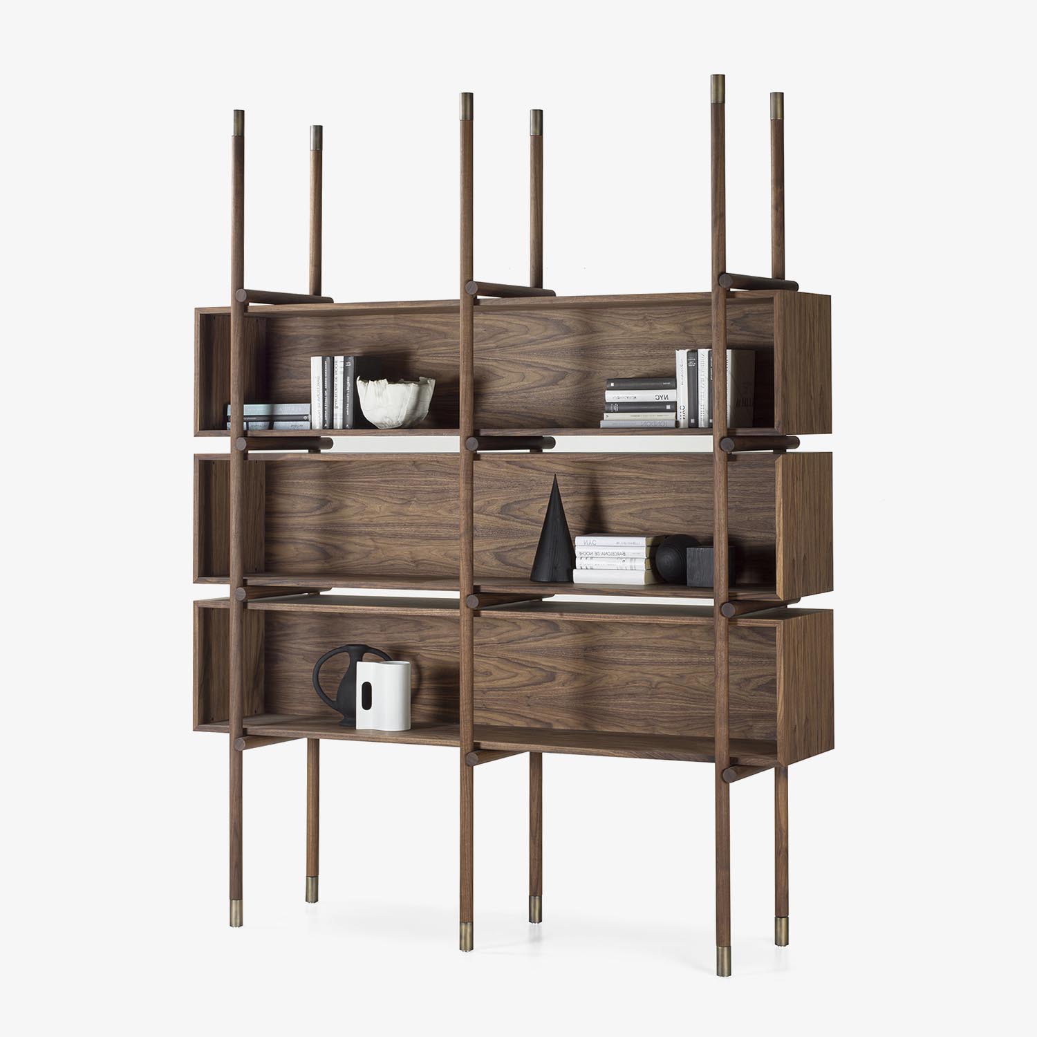 RIVA 1920 AQUA BOOKSHELF Bücherregal aus Massivholz