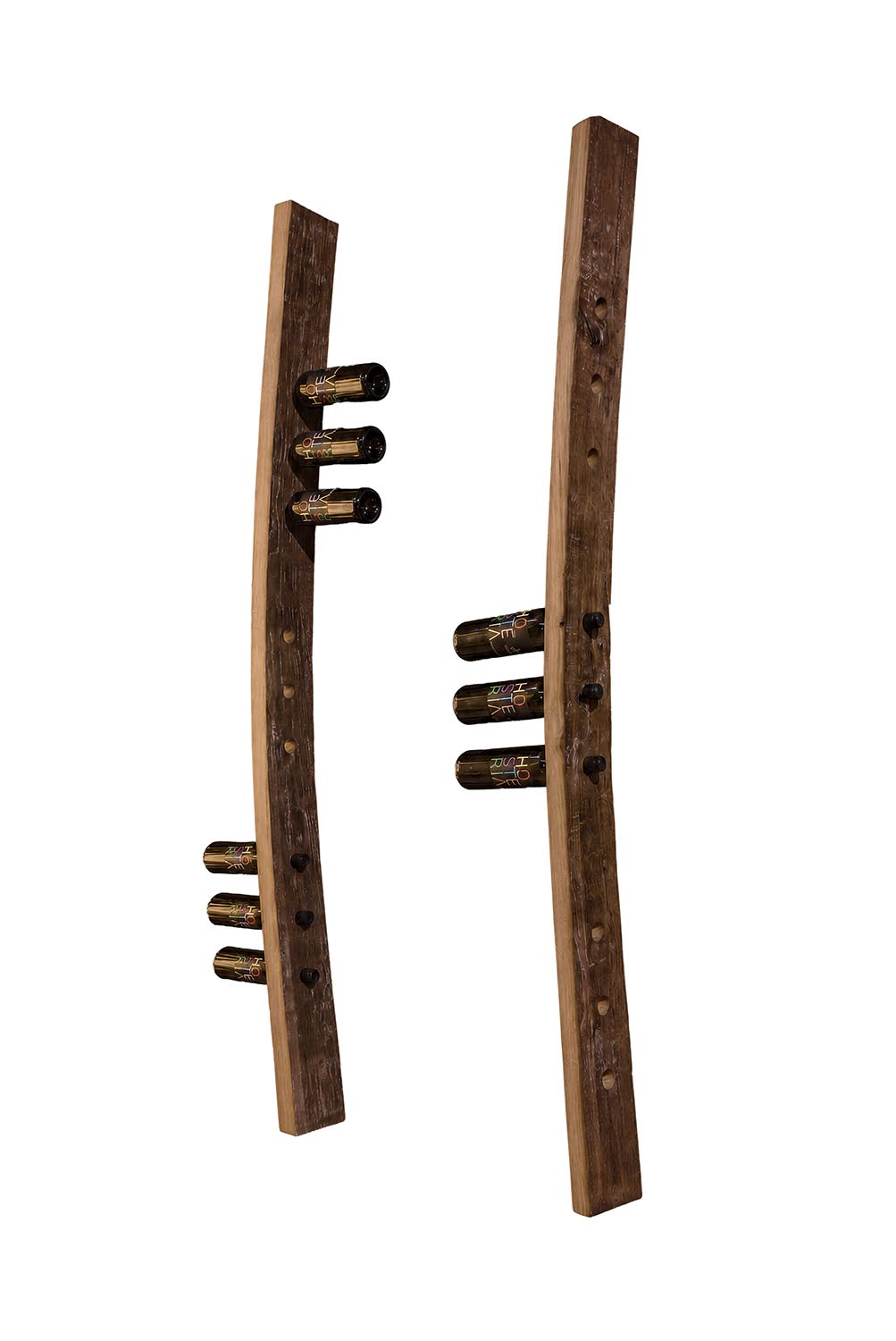 RIVA 1920 BARRIQUE SLAB Wand-Weinhalter aus Fassdaube – Bild 2