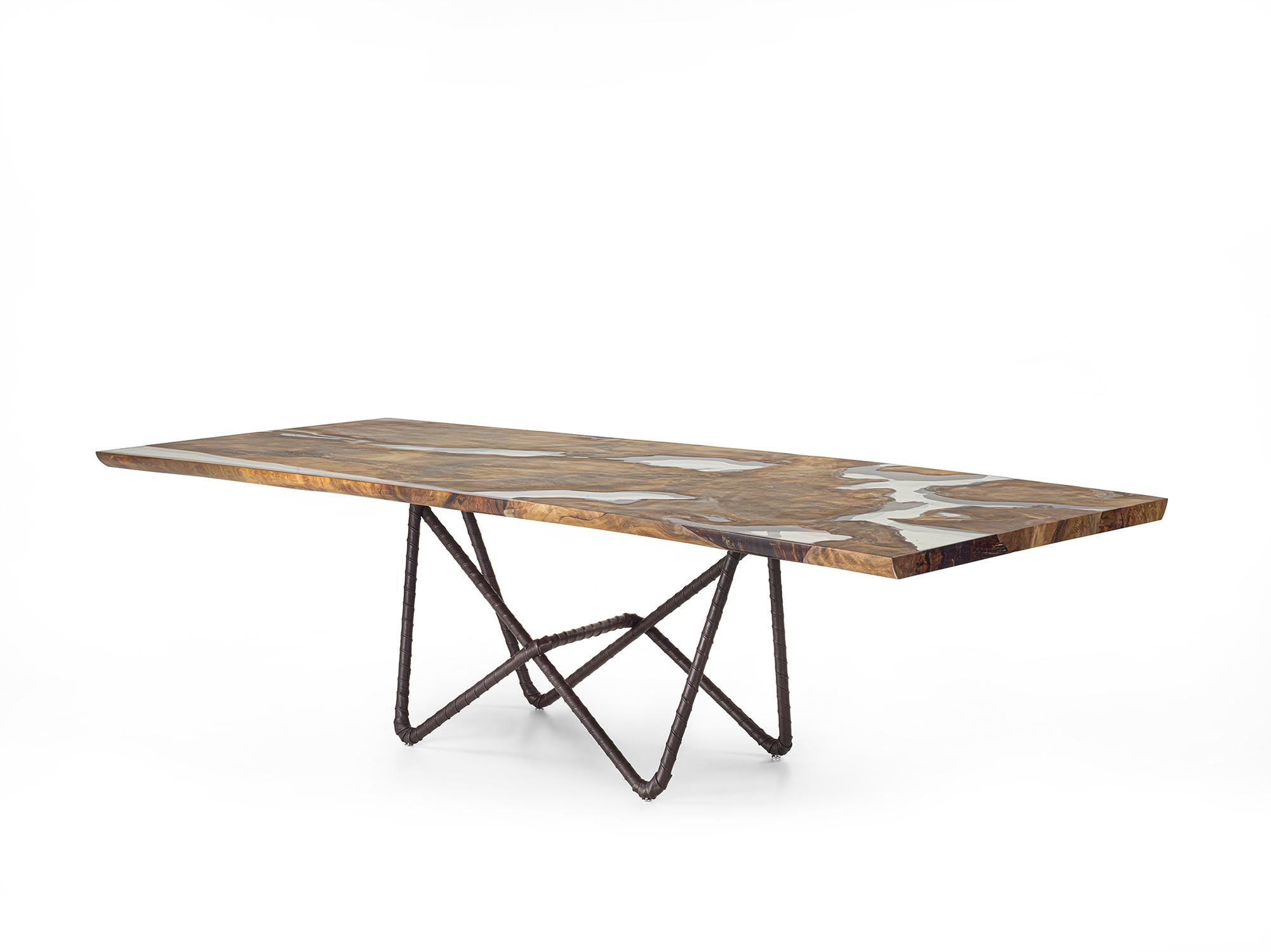 RIVA 1920 KAURI PIANO ANTICO 100+6 Design-Tisch aus massivem jahrtausendealtem Kauri-Holz – Bild 4