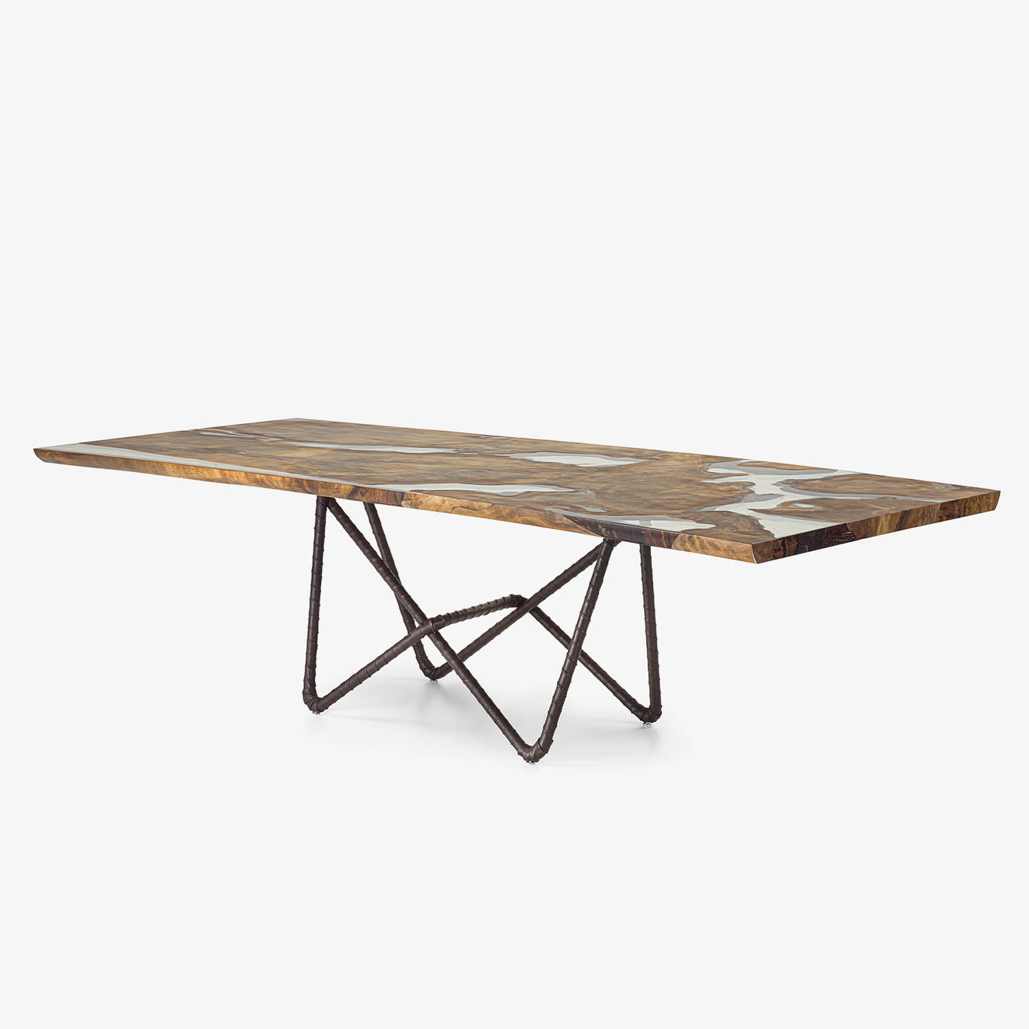 RIVA 1920 KAURI PIANO ANTICO 100+6 Design-Tisch aus massivem jahrtausendealtem Kauri-Holz – Bild 2