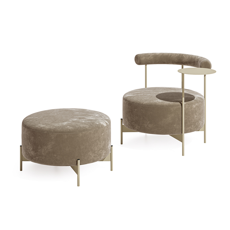 Ronda Design Halo Armchair & Pouf