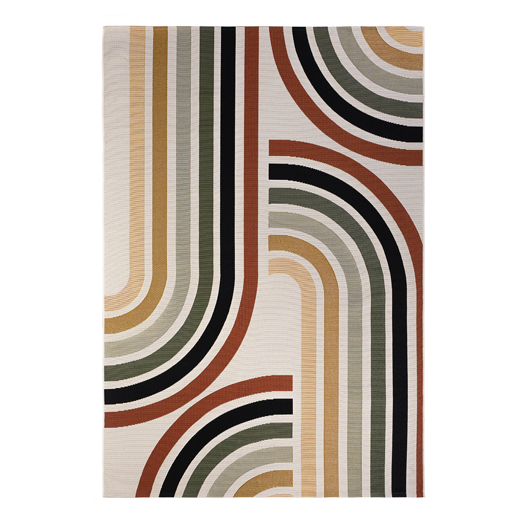 Sitap AMAZZONIA 1272X/Q04 Rug: Retro Elegance for Indoor and Outdoor Spaces