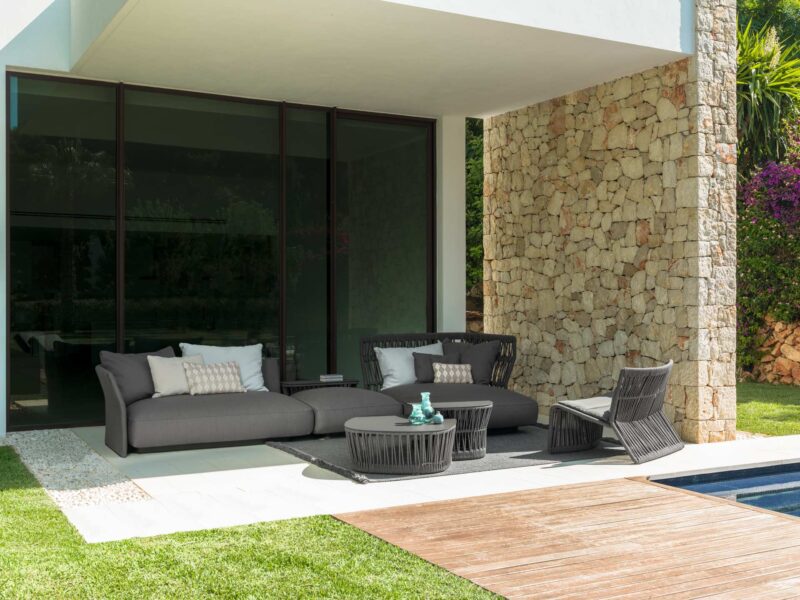 Talenti Cliff Poltrona lounge girevole in corda – Bild 3