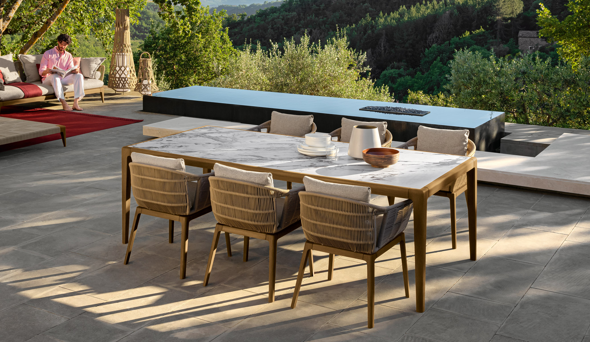 Talenti Cruise//Teak Tavolo da pranzo 320×120
