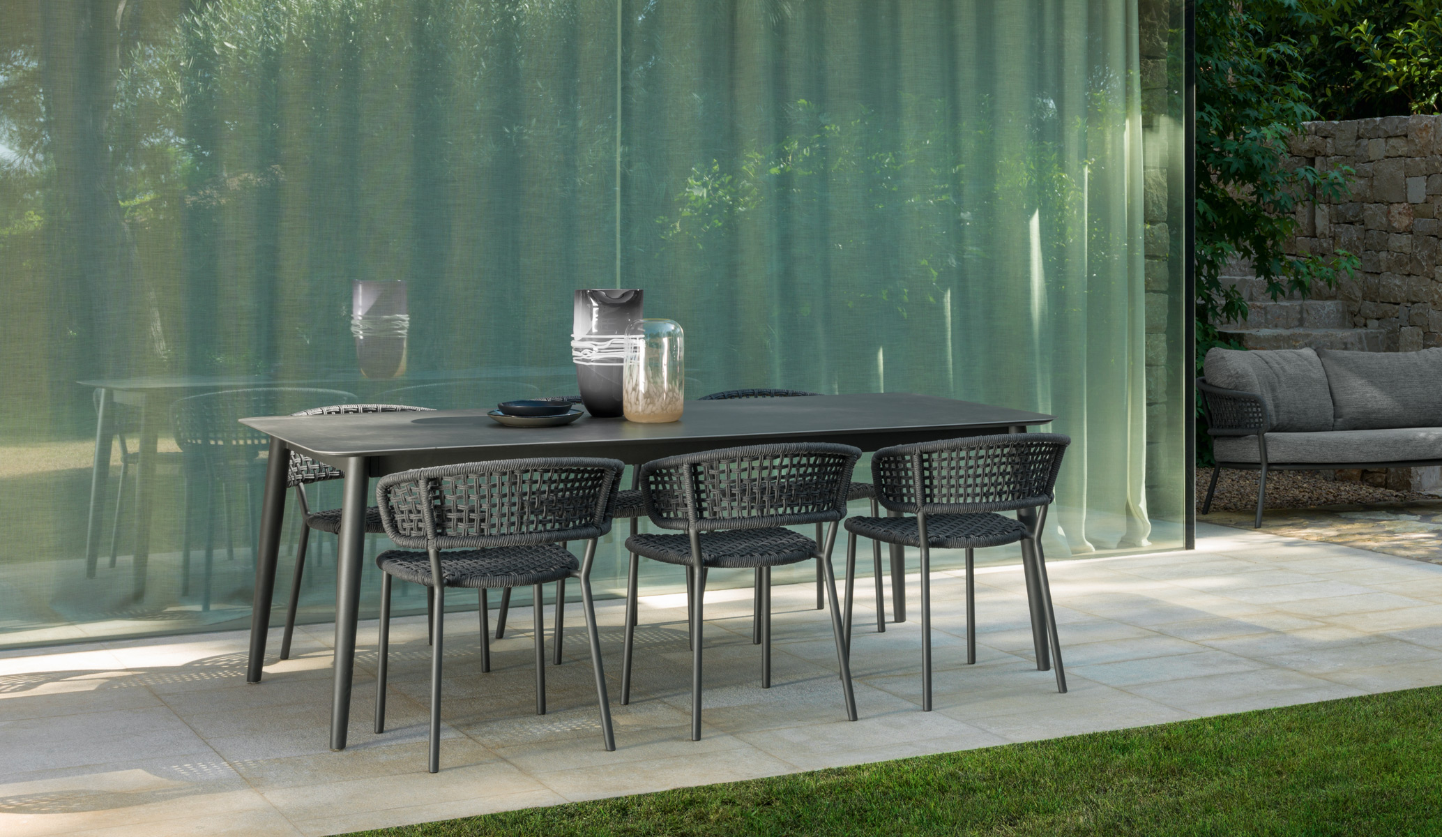 Talenti Moon//Alu Tavolo da pranzo estendibile 240/300×100