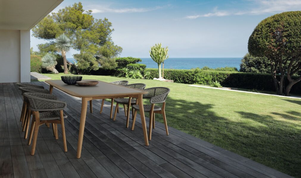 Talenti Moon//Teak Tavolo da pranzo 150×150 – Bild 5