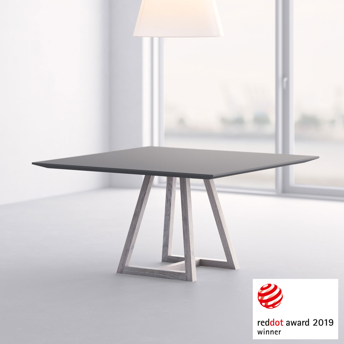 Vitamin Design Tisch MARGO SQUARE ausgezeichnet für hohe Designqualität mit Red Dot Award: Product Design 2019